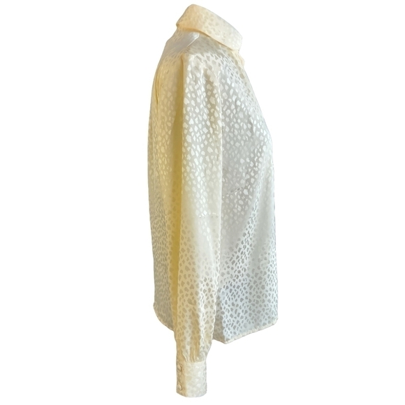 Vintage Silky Button Down Blouse - Picture 3 of 5